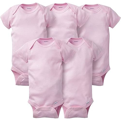 Gerber Baby 5-Pack Solid Onesie Bodysuits