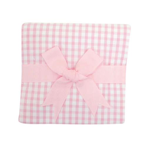 Big Check Fabric Burp Cloth