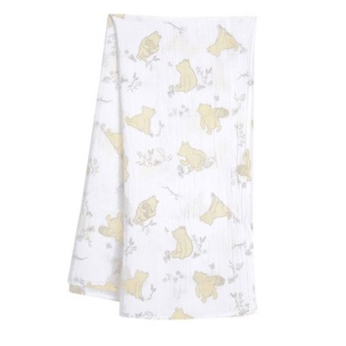 Lambs & Ivy Winnie The Pooh Swaddle Blanket & Plush Gift Set - 2pk