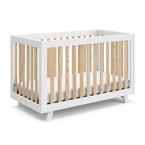 Storkcraft Beckett 3-in-1 Convertible Crib - White/natural