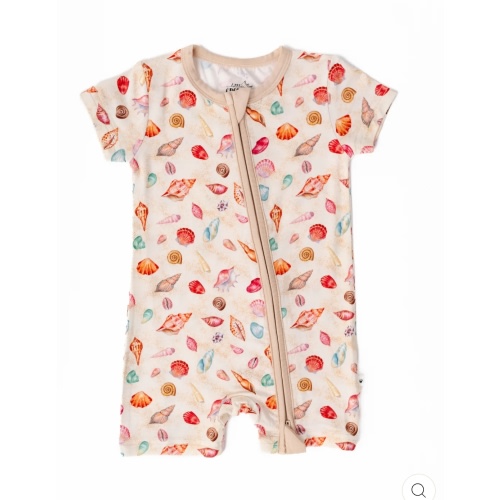 Sea Shells Bamboo Shortie Romper