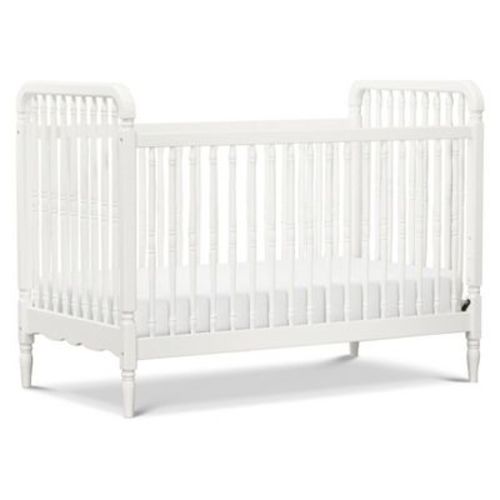 Namesake Liberty 3-in-1 Convertible Spindle Crib with Toddler Bed Conversion Kit - Warm White