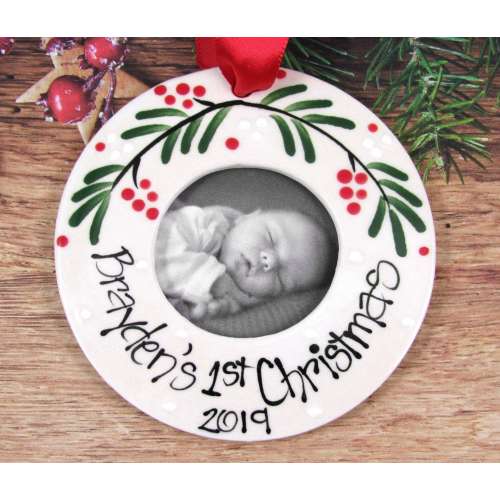 Baby&#39;s First Christmas Ornament // Personalized Christmas Ornament