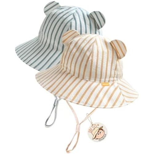 FURTALK Baby Sun Hat Infant Toddler Hat UPF 50+ Bucket Hat for Baby Boys Girls Beach Hat with Wide Brim