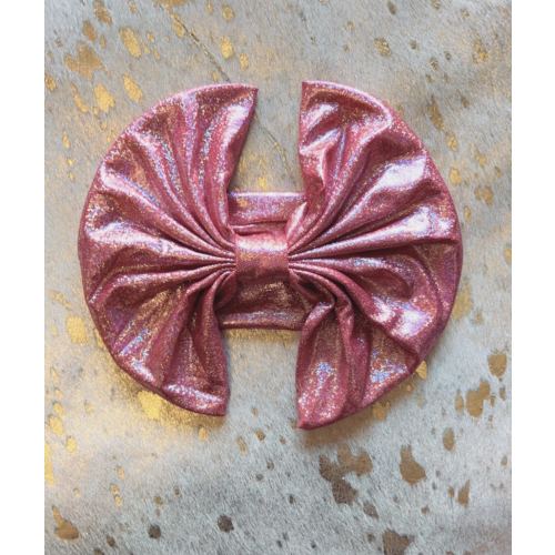 Pink metallic oversized 8.5" fashionable hairband (set of 4pcs for $9.99) DLH1119-2