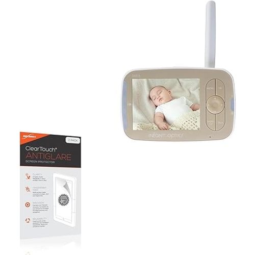 BoxWave Screen Protector Compatible with Infant Optics DXR-8 Pro - ClearTouch Anti-Glare (2-Pack), Anti-Fingerprint Matte Film Skin