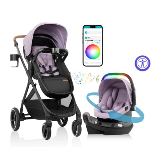 Evenflo Shyft Intuiti+ Travel System featuring Revolve180 LiteMax NXT with SensorySoothe Green and Gentle - Evenflo® Official Site – Evenflo® Company, Inc