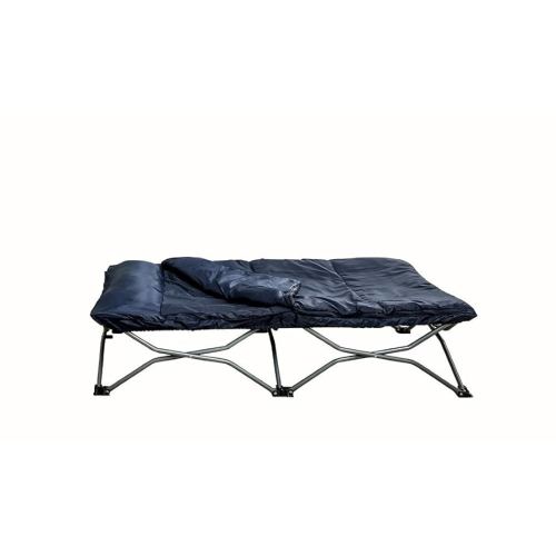 Regalo My Cot Deluxe Portable Toddler Bed, Includes Sleeping Bag, Navy