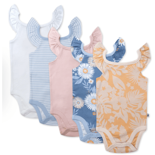 5-Pack Organic Cotton Short Sleeve Bodysuits | Honest Baby Clothing