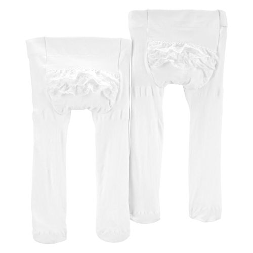 Baby 2-Pack Tights - White