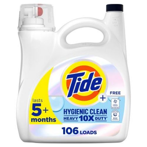 Tide Free & Gentle High Efficiency Hygienic Clean Heavy Duty Laundry Detergent Liquid Soap - 149 Fl Oz