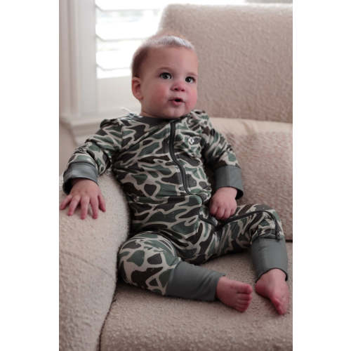 Baby Zip Up - Retro Duck Camo