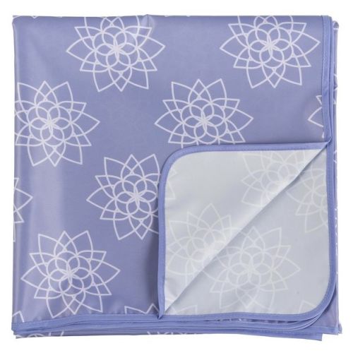 Tiny Twinkle Mess-Proof Splat Mats for Under High Chairs or Table Cover for Art Projects for Baby and Toddler (51" x 51", Lotus)