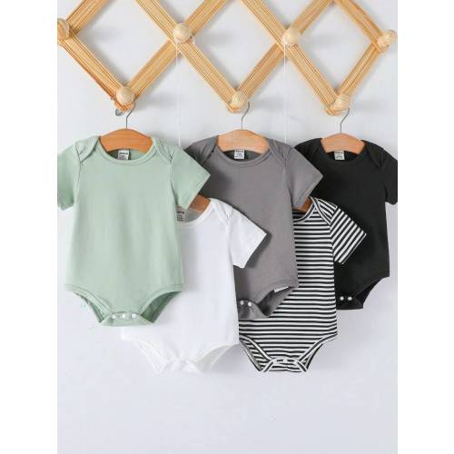 3-6 Months 5 Piece Short Sleeve Onesie