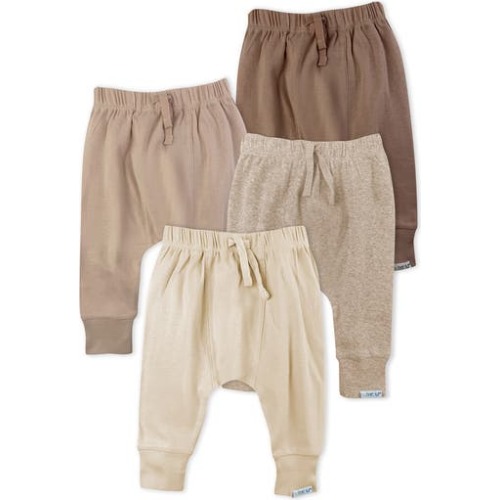 Jordan Assorted 4-Pack Organic Cotton Joggers, 0-3M