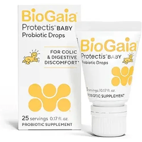 BioGaia Protectis Baby Probiotic Drops | Baby Essentials for Colic & Gas Relief | Safe for Newborns | Ease Crying, Fussing, Colic, Gas, Spit-ups & Constipation | No Dairy, Soy & Gluten | 5mL