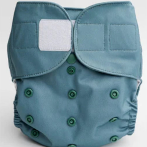 Velcro- Luxe Pocket Cloth Diaper with Dual Inner Gussets and Athletic Wicking Jersey