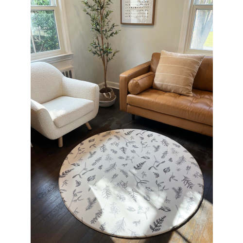 Little Bot Baby Play Mat (Ofie round mat, plants + eze)