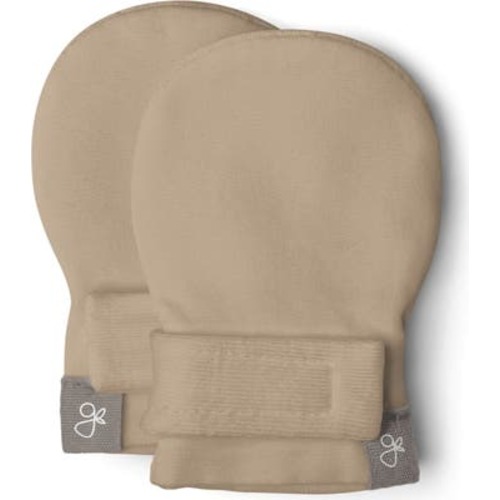 Goumi Stay On Baby Mitts, 0-3 M Sandstone