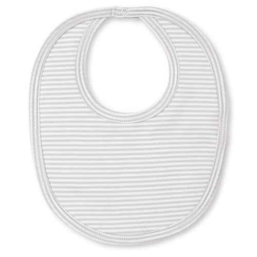 Kissy Kissy Silver Simple Stripes Bib
