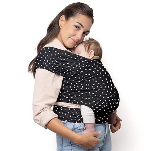 Seville Stretchy Baby Wrap - Newborn to Toddler Carrier - Hands-Free Sling - 7-35 lbs