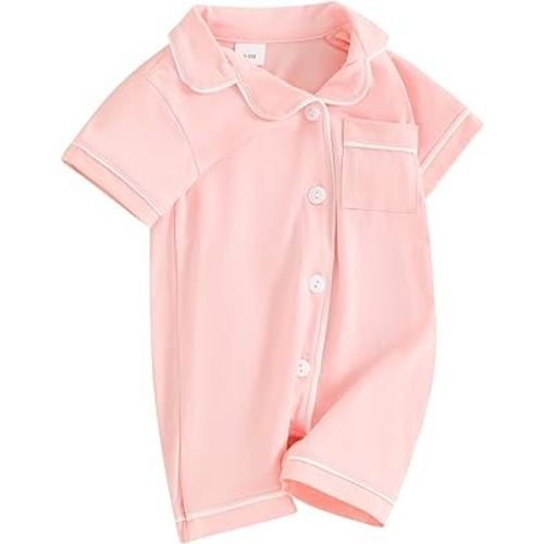 Baby Girl Clothes One Piece Romper Jumpsuit Button Down Comfy Bodysuit Romper Baby Boy Outfit Infant Clothes