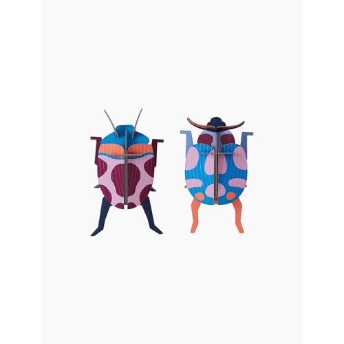 STUDIO ROOF, Wall Art Beetles, Coccinelle Couple, Eco-Friendly & Creative Gift