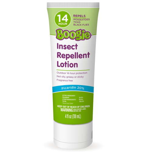 Boogie Insect Repellent Lotion, Repels Mosquitos, Ticks, Black Flies & More, Unscented, 4 fl oz