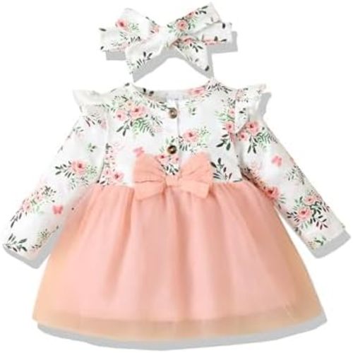 Baby Girl Dresses Clothes Infant Newborn Plaid Tutu Tulle Dress Party Birthday Princess Flower Dresses for Girls