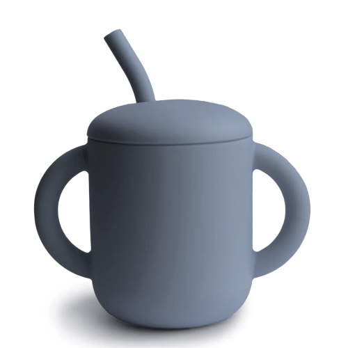 Silicone Training Cup + Straw