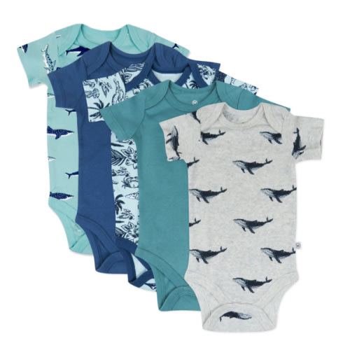 5-Pack Organic Cotton Short Sleeve Bodysuits | Honest Baby Clothing