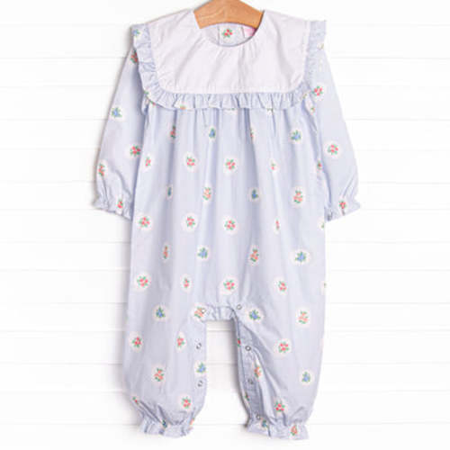 Periwinkle Patched Romper, Blue – Stitchy Fish