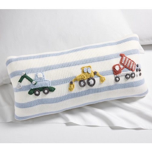 Construction Knit Lumbar Pillow