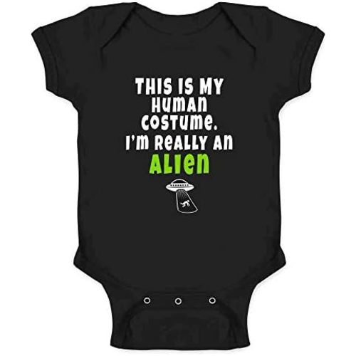 Pop Threads This Is My Human Im Really An Alien Cosplay Funny Infant Baby Boy Girl Bodysuit