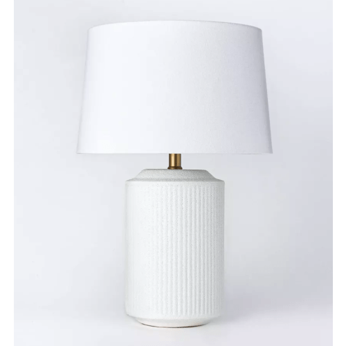 Ceramic Table Lamp | White - Dimmable