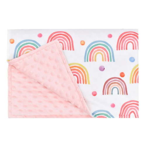 Baby Blankets, Soft Double Layer Blanket with Dotted Backing, Baby Blankets for Girls for Cot Bed Shower Gifts, 30"x40"