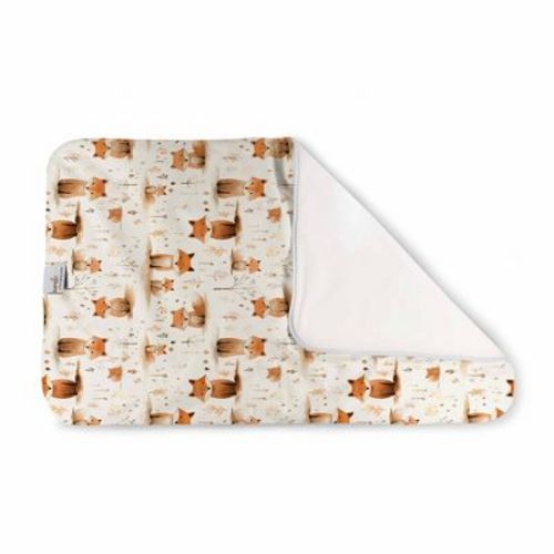 Kanga Care Reusable Absorbent & Waterproof Changing Pad 24" X 15" - Foxaroo Orange