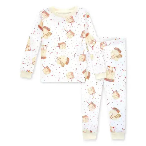 Birthday Cake Organic Baby Snug Fit Pajamas
