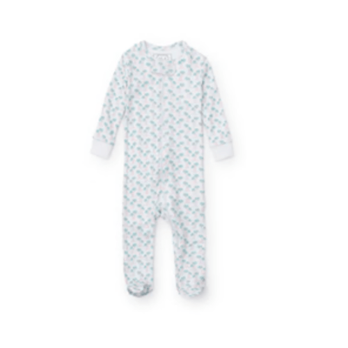 Parker Girls' Zipper Pajama - Palm Tree Isle Pink