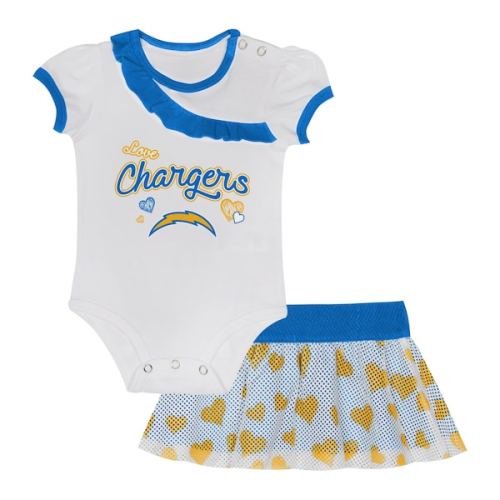 Los Angeles Chargers Newborn & Infant Love My Team Bodysuit & Skirt Set
