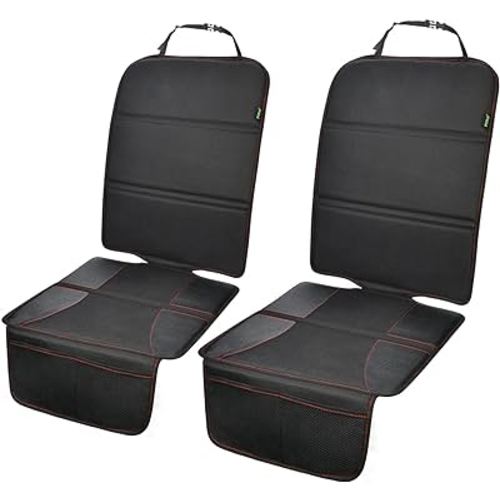 Car Seat Protector for Child Seat, 2 Pack Seat Protector with Thick Padding, Seat Covers to Protect Your Fabric and Leather Seats