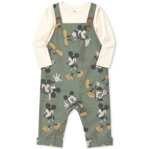 Baby Boys Mickey Mouse Overalls & Top, 2 Piece Set