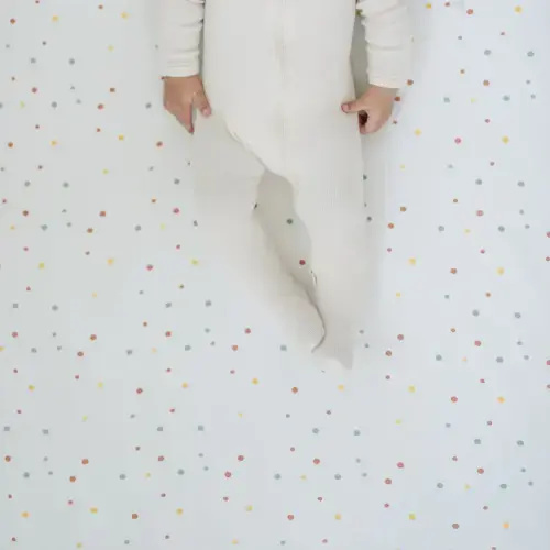 Ecolino® Crib Sheet, 100% Organic Cotton, Dots