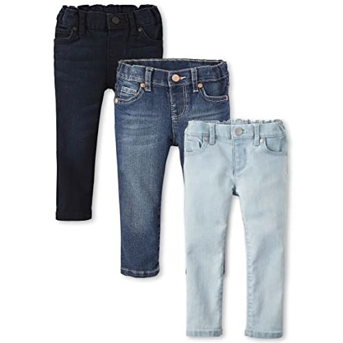 The Children's Place Baby and Toddler Girls' Basic Skinny Jeans, Multipack