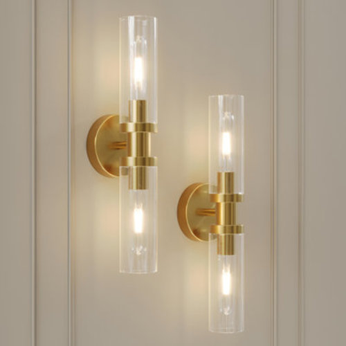 16.5" Rechargeable Dimmable Wall Sconce With Remote & Bulbs | Wayfair