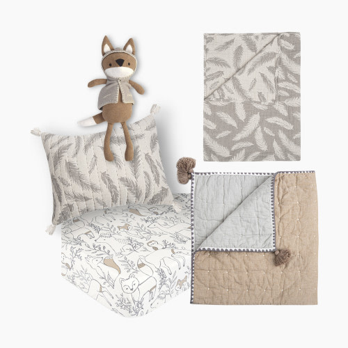 Crane Baby Ezra Nursery and Decor Bundle - Natural