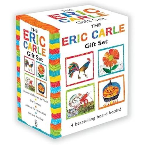 The Eric Carle Gift Set (Boxed Set): The Tiny Seed; Pancakes, Pancakes!; A House for Hermit Crab; Rooster's Off to See the World (The World of Eric Carle)