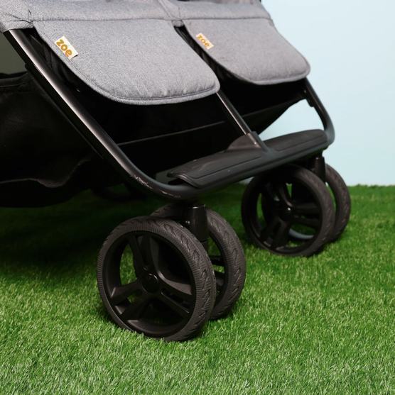 Zoe Double Stroller All-Terrain Wheels