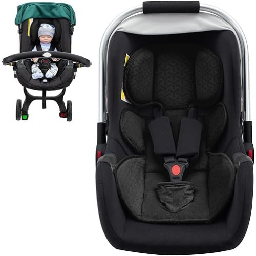 Infant Insert for Doona, Thickened Baby Car Seat Head & Body Support, Universal Carseat Head Support for Infant, Baby Car Seat Cushion with Filled Sponge, Waterproof Piddle Pads for Toilet Training