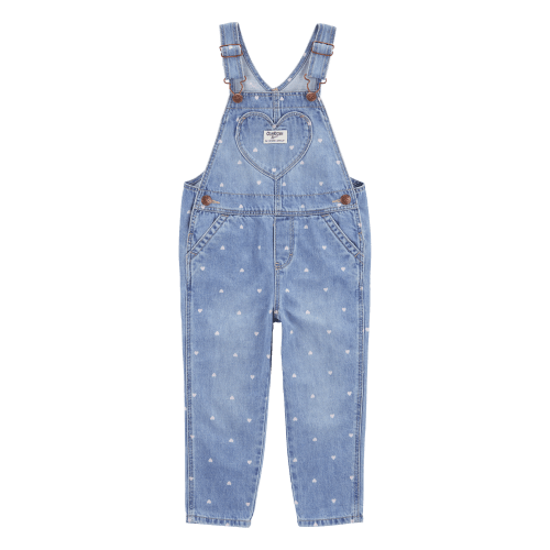 Toddler Heart Print Denim Overalls - OshKosh | Carter's